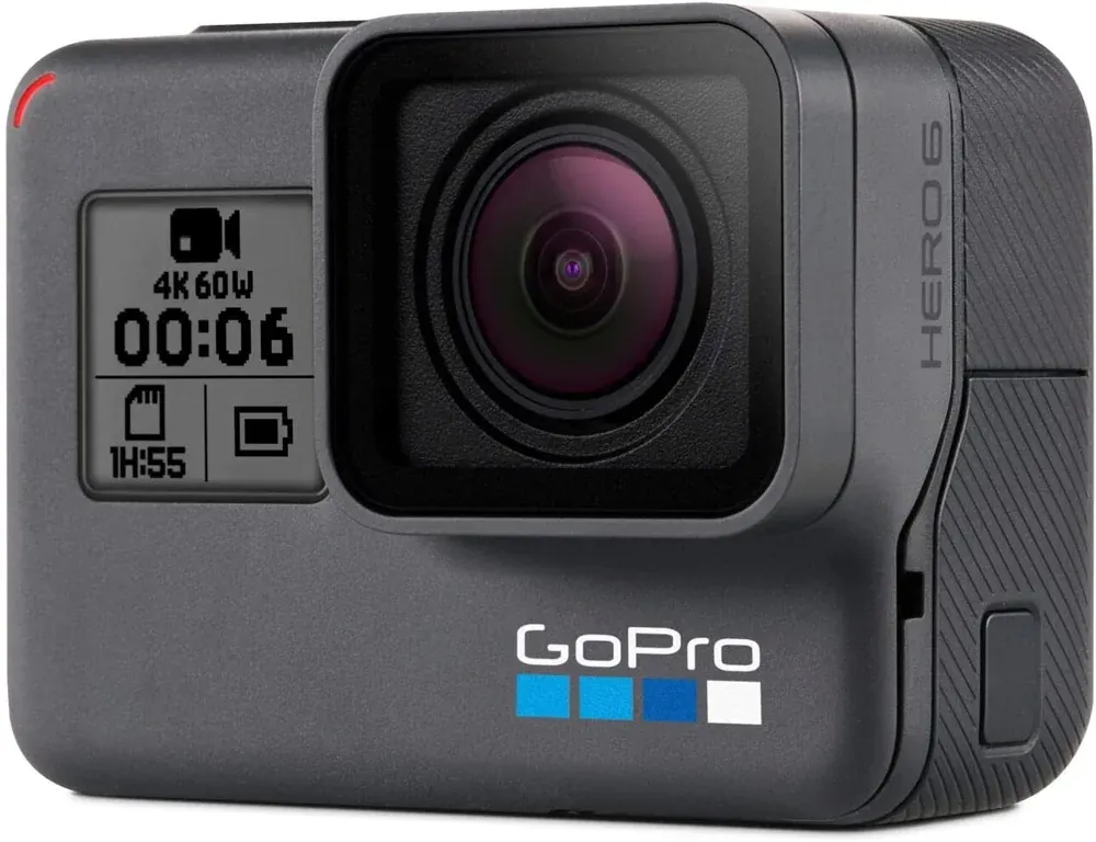 La caméra GoPro Hero6 Black, hors de son boîtier étanche